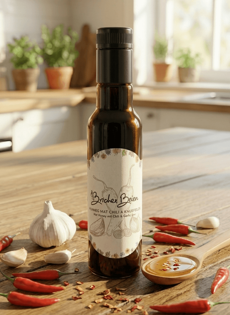 Hot Honey mit Chili und Knoblauch 250 ml